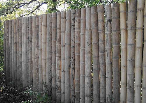 Bambus-Sichtschutz-Zaun