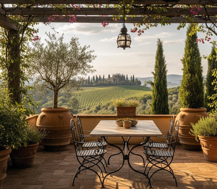 Toscana Terrasse am Haus