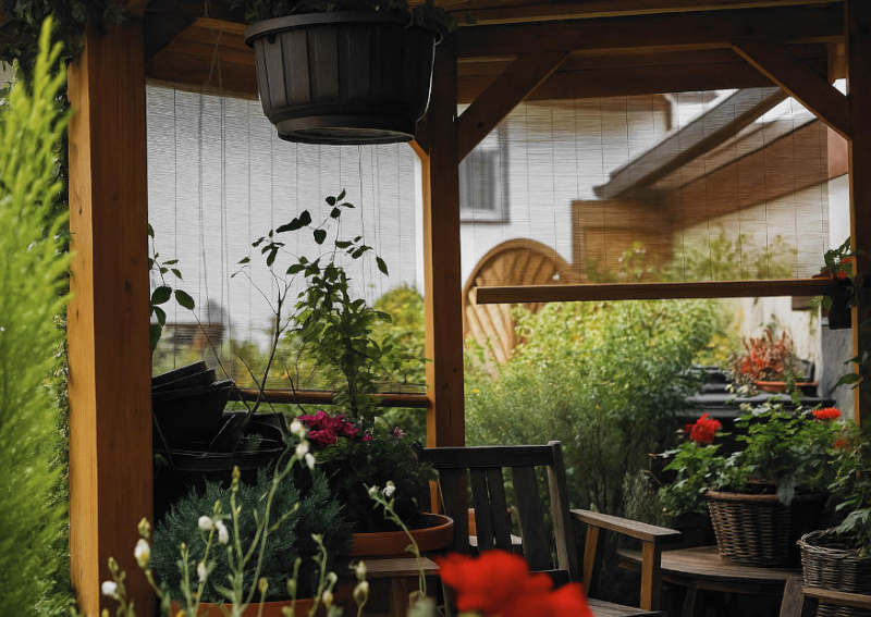 Pavillon Refugium im Garten