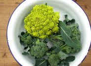 Romanesco und Broccoli, ähnliche Gemüse.