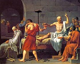 Gemälde Tod des Sokrates von David