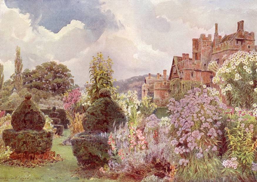 Englischer Garten mit Cottage