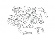 Adler als Sonnensymbol der Teotihuateca-Indianer