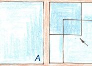 4.) Eine Fläche mit diagonaler Betonung.