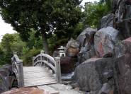 Schroffer japanischer Felsengarten