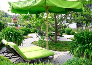 Grünes Gartenzimmer