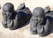 Granatfiguren buddhistische Kinder Novizen