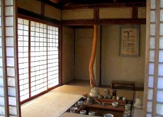Raum für die japanische Teezeremonie.