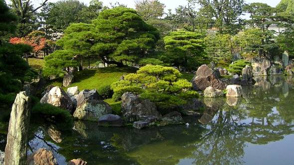 Garten in Kyoto, Japan bodiantal