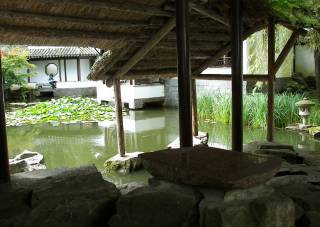 Fischerhütte im chinesischen Garten