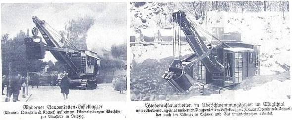 [2] Raupenketten Löffelbagger 1928 Bauart Orenstein und Koppel