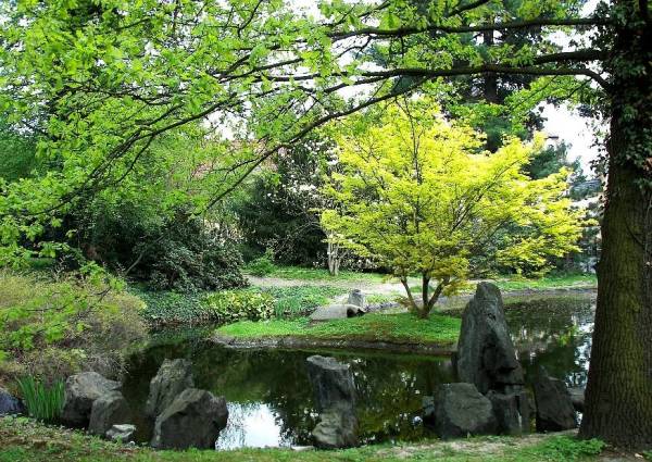 Gartenanlege japanischer Stil