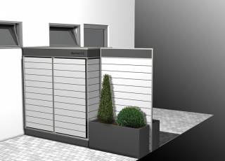 Gartenschrank für die Reihenhaus-Terrasse