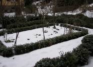 Winterlicher Garten.