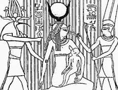 Gottesmutter Isis mit Kind Horus